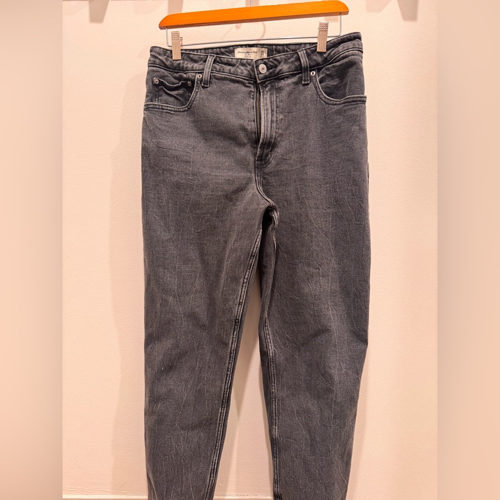 Abercrombie & Fitch Gray High Rise Jeans Curve Love
